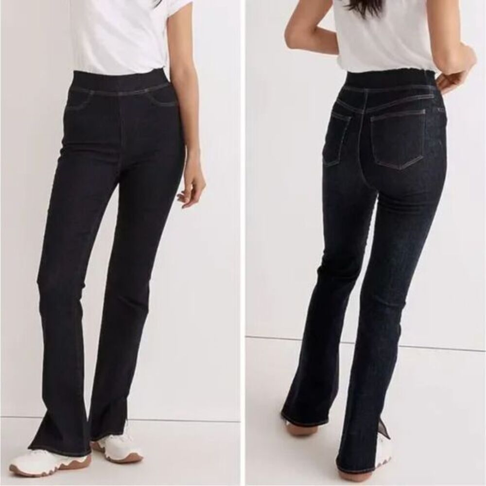 NEW Madewell Pull-On Skinny Flare Jeans in Havenley Wash, 29